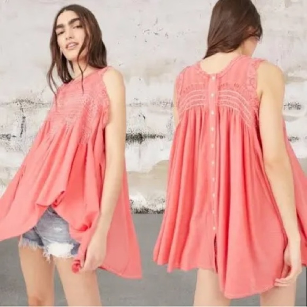 🆕 Free People Sea Breeze Tunic in the color Electropop. NWT. - Picture 4 of 7